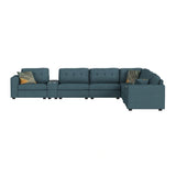 Options One 9PC Living Room Set in Palmer Plus Teal