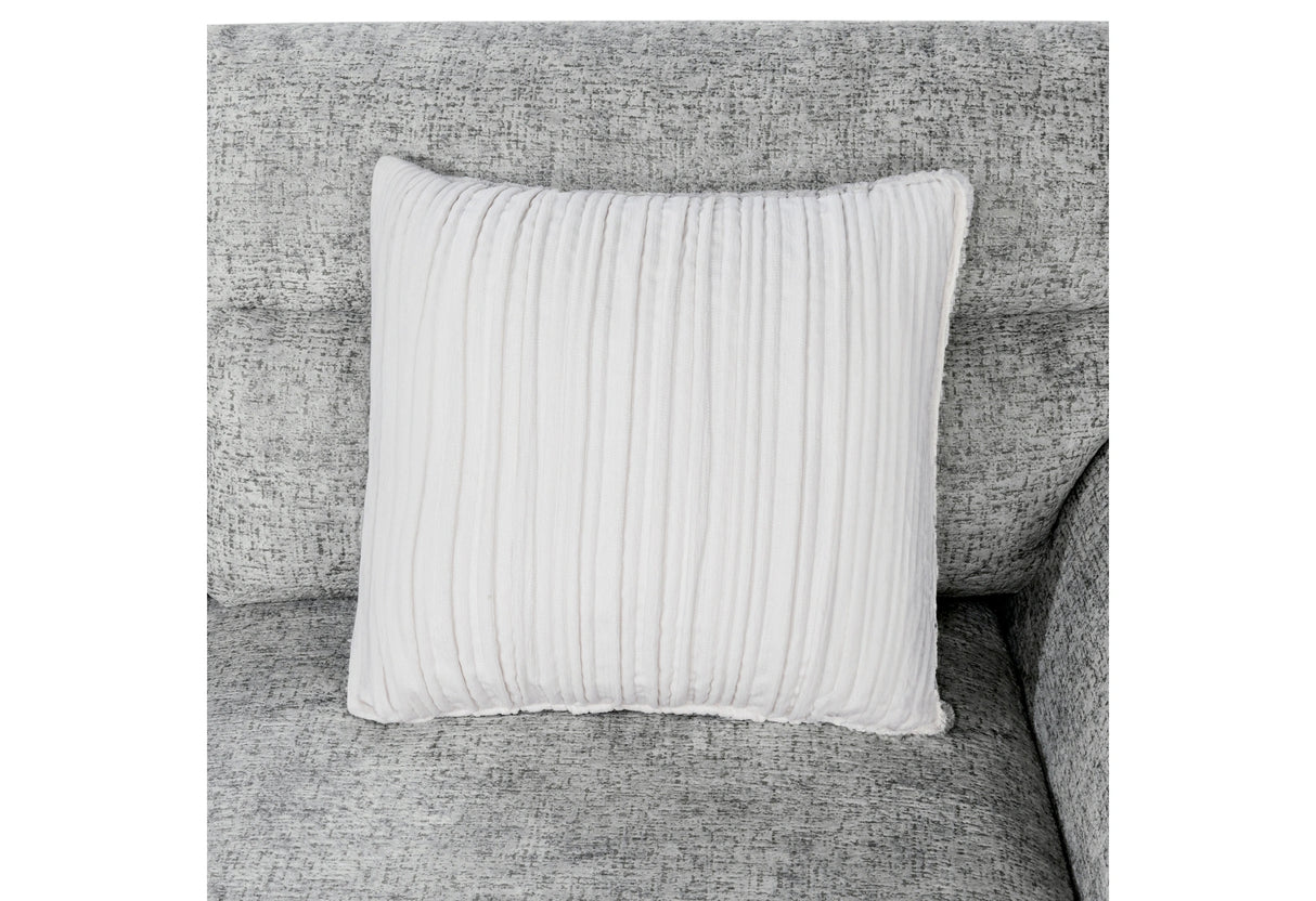 U9401 Nickel Sofa Bed Sectional with 3 Pillows and Ottoman