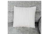 U9401 Nickel Sofa Bed Sectional with 3 Pillows and Ottoman