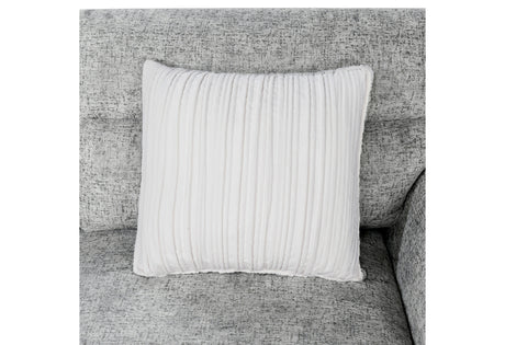 U9401 Nickel Sofa Bed Sectional with 3 Pillows and Ottoman
