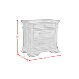 Park Ridge Sleigh Storage Bedroom Set in Charcoal