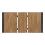 Elements International Breckenridge Dining Table in Black/Oak