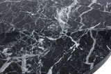 Omni Black Faux Marble End Table