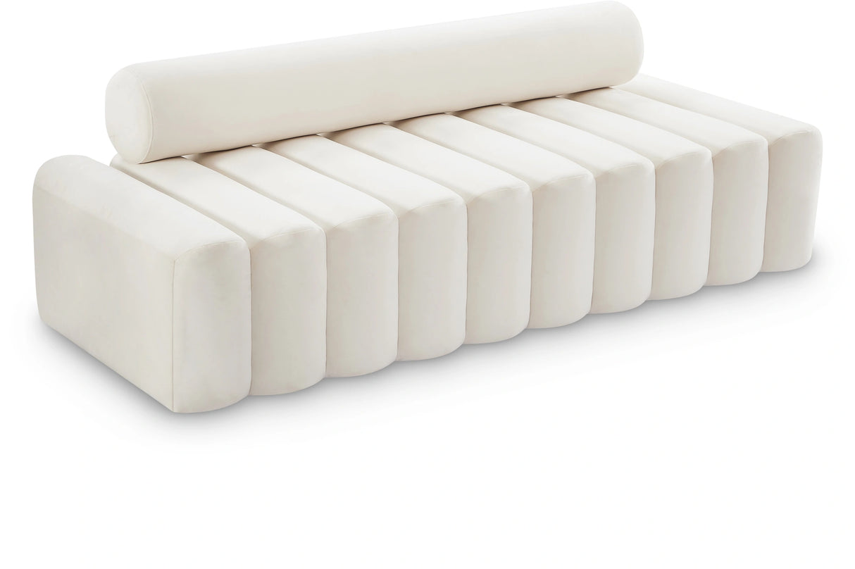 Melody Cream Velvet Sofa