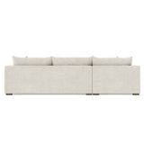 Helena Fabric Sectional Wood Foot