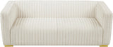 Ravish Cream Velvet Sofa
