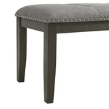 Everdeen Dining Set in Charcoal-Table & Four Chairs