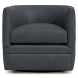 Palazzo Leather Swivel Chair Without Nails