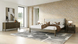 Carolina - Modern Grey Fabric + Wenge Bedroom Set