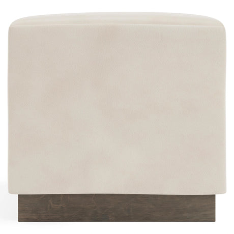 Merino Leather Ottoman