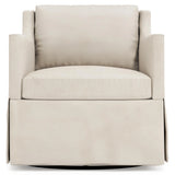 Delaney Leather Swivel Chair Without Nails