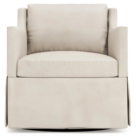 Delaney Leather Swivel Chair Without Nails