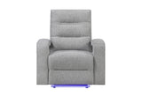 U6611 Grey 15 Power Recliner with LED