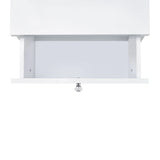 Vancouver Floor Mirror With Storage in White