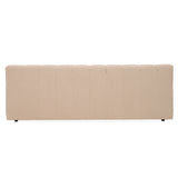 Tyree - Modern Tufted Sand Fabric Bed