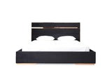 Cartier - Modern Black + Rose Gold Bed + Nightstands