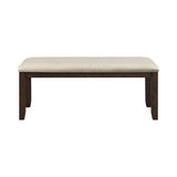 Jax 6PC Dining Set (72"" Table + 4 Chairs + Bench) in Cherry