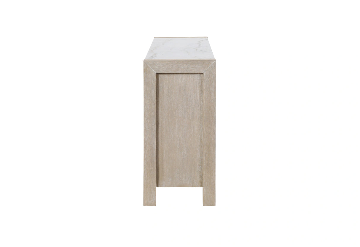 D1321 Buffet W Real Marble Top