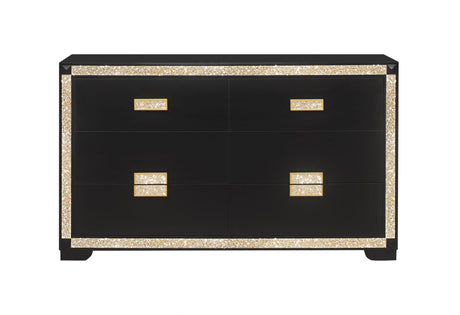 Blake Black/Gold Dresser