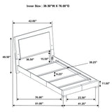 Felicity Panel Bed with LED Lighting