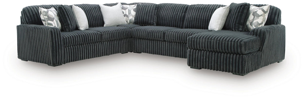 Midnight-Madness Sectional with Chaise