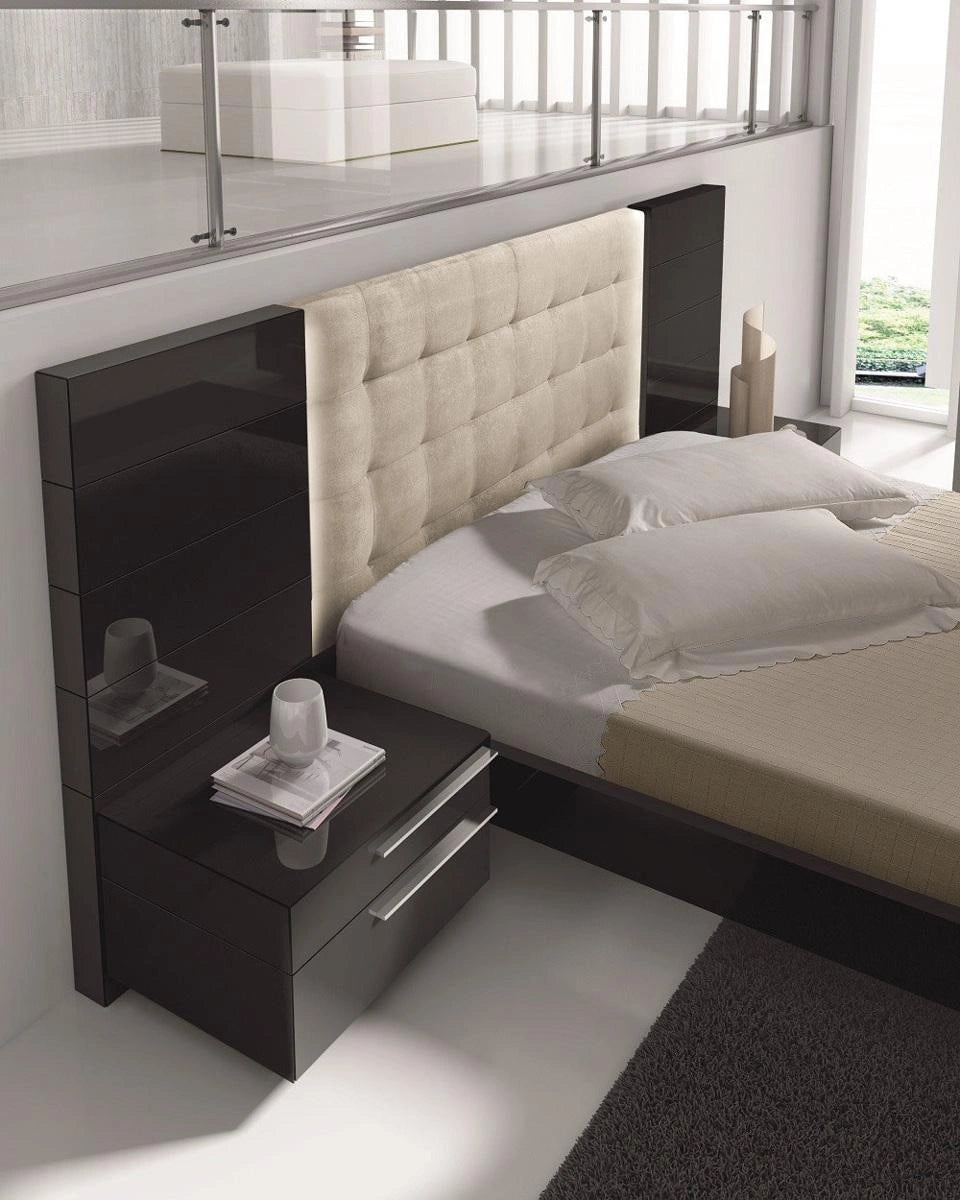 J&M Furniture Santana Left Facing Nightstand in Black