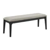 Garcia 6PC Dining Set with Table, 4 Chairs, and Bench in Black