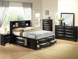 Crown Mark Furniture Emily Nightstand in Black image