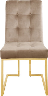 Pierre Beige Velvet Dining Chair