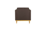 AIDEN CHAIR W/1 THROW PILLOW-CHOCOLATE
