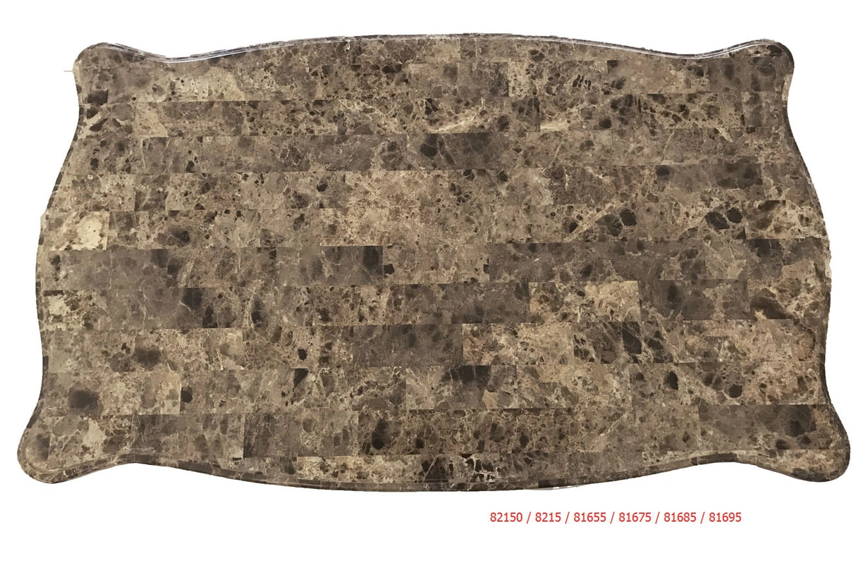 Devayne Marble & Dark Walnut Coffee Table