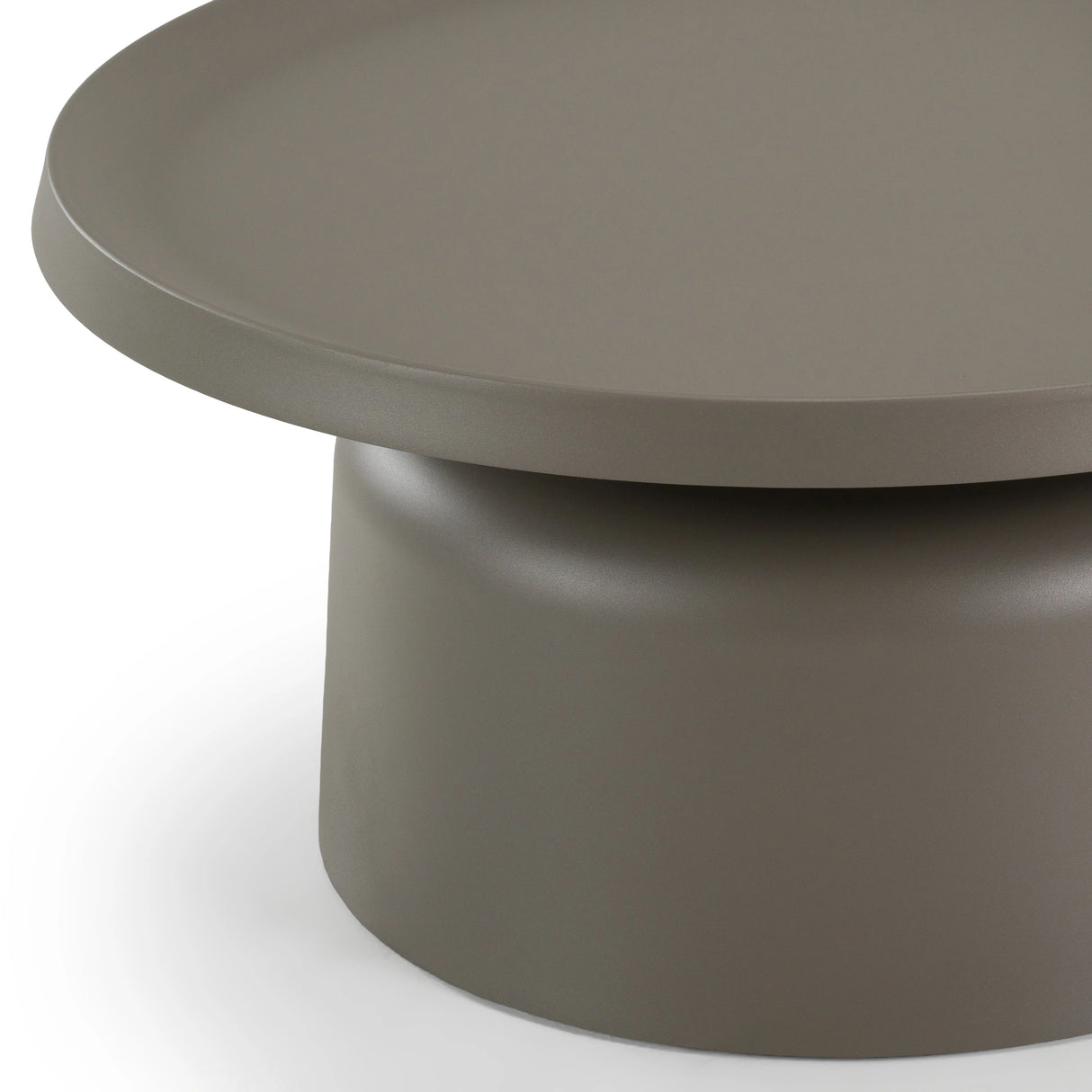 Lanuza - Outdoor Taupe End Coffee Table
