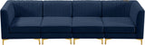 Alina Navy Velvet Modular Sofa