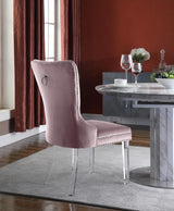 Miley Pink Velvet Dining Chair
