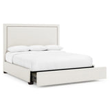 Morgan Fabric Storage Panel Bed King (64" H)