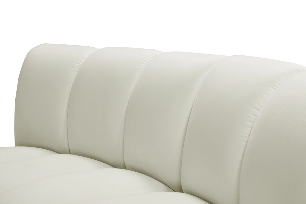 Infinity Cream Velvet 8pc. Modular Sectional