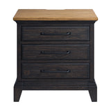 Montrose Nightstand with Charger & Sensor Light in Espresso & Brown