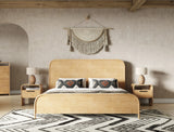Dresden - Modern Natural Acacia 1-Drawer Nightstand Bedroom Set