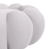 Bubble Swivel Chair and Ottoman in Grey