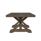 Yellowstone Dining Table with 2x12"" Leaves in Medium Brown