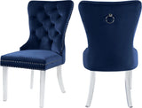 Miley Navy Velvet Dining Chair
