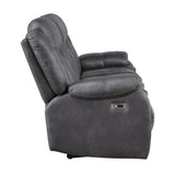 Morello Sofa W/Pwr Fr- Gray