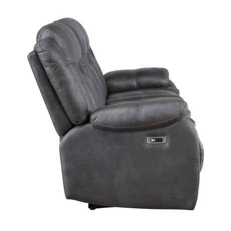 Morello Sofa W/Pwr Fr- Gray