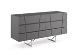 Chrysler Modern Grey Bedroom Set