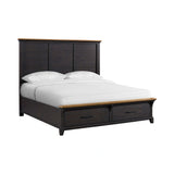 Montrose Storage Bed in Espresso & Brown