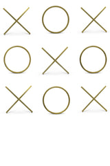 XOXO Gold Stainless Steel Wall Decor