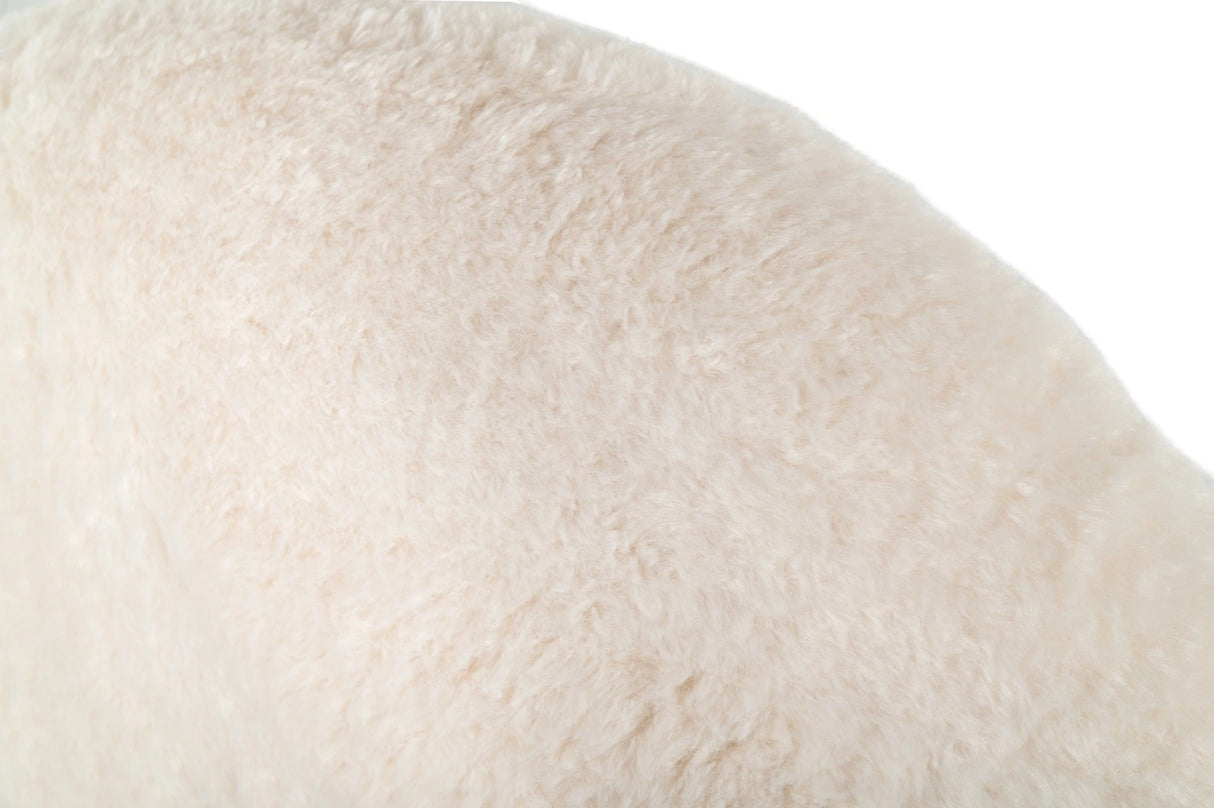 Destiny - Contemporary White Sherpa Bubble Bed