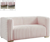 Ravish Pink Velvet Loveseat