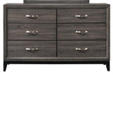 Crown Mark Akerson 6 Drawer Dresser in Grey image