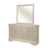 Crown Mark Louis Philip Mirror in Champagne